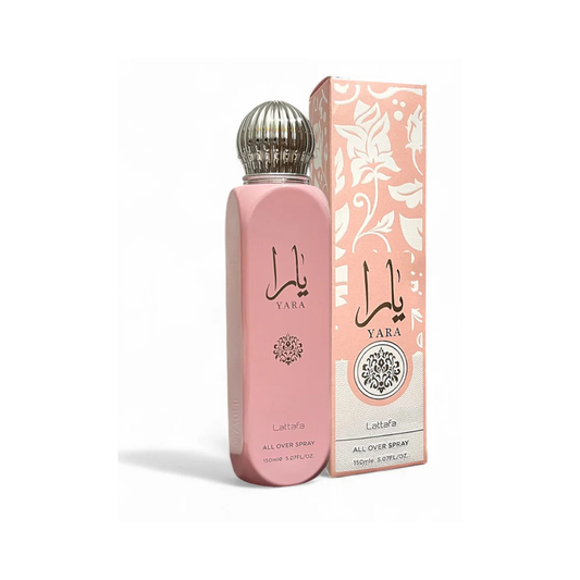 Bruma Yara Lattafa 150ml: Velo Floral Frutal de Vainilla y Sándalo