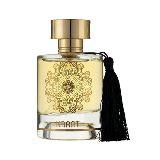 Karat EDP: Perfume Afrutado, Maracuyá, Durazno, Almizcle y Vainilla