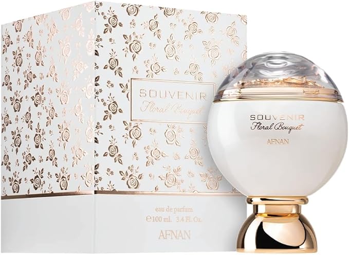 Souvenir Floral Bouquet Afnan | EDP Rosa Peonía Lichi | 100ml
