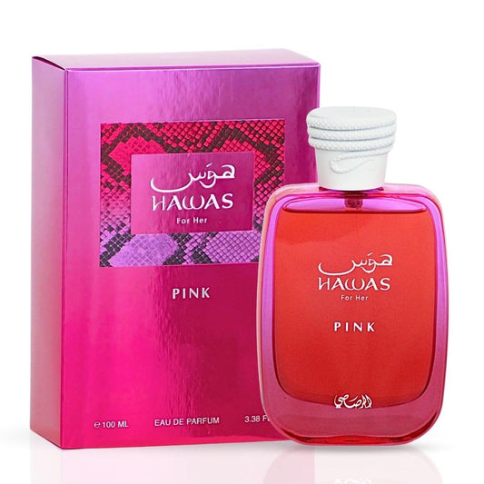 Hawas Pink Rasasi | EDP Floral Marshmallow Vainilla | 100ml