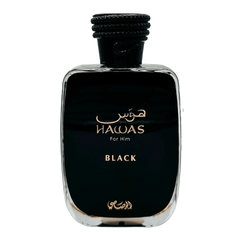 Hawas Black Rasasi | EDP Aromático Frutal Amaderado | 100ml