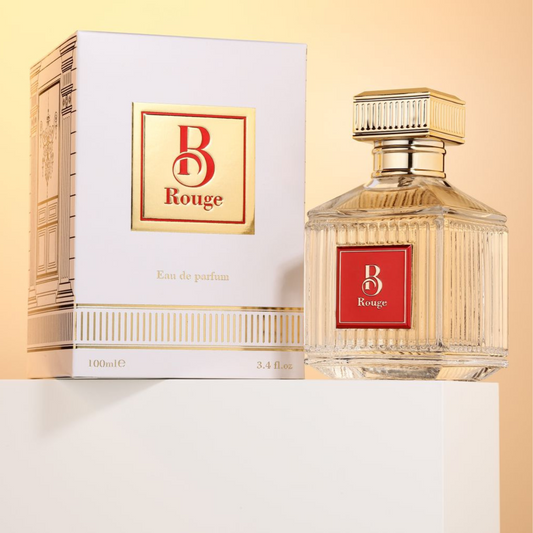 B Rouge Fragrance World EDP | Azafrán, Ámbar y Jazmín | Lujo Oriental Unisex
