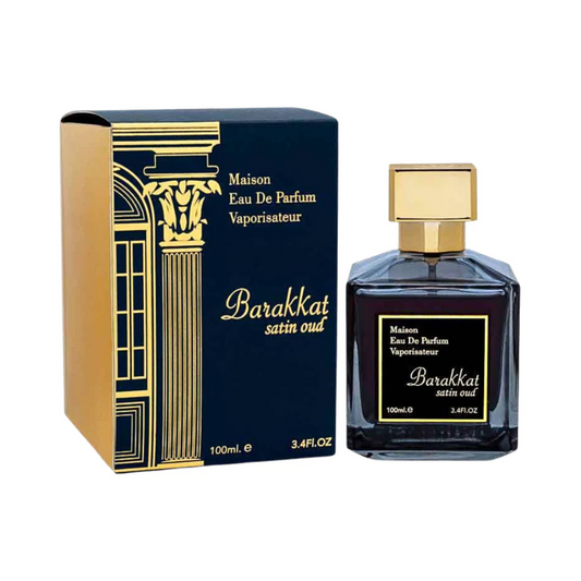 Barakkat Satin Oud EDP | Rosa Búlgara, Vainilla y Oud | Oriental Unisex