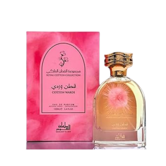 Cotton Wardi Mamlakat Al Oud | Bergamota Jazmín Vainilla | Floral Frutal Luminoso y Tierno