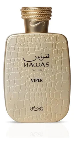 Hawas Viper Rasasi | EDP Aromático Resinoso Tabaco | 100ml