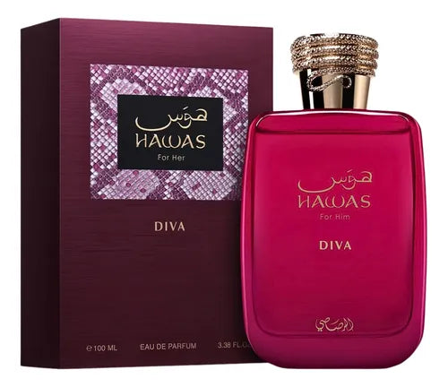 Hawas Diva Rasasi | EDP Frutal Floral Vainilla | 100ml