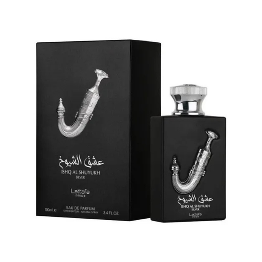 Ishq Al Shuyukh Silver Lattafa | EDP Amaderado Oriental | 100ml
