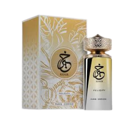Khair Felicity Paris Corner EDP: Champán, Vainilla y Rosa | Unisex