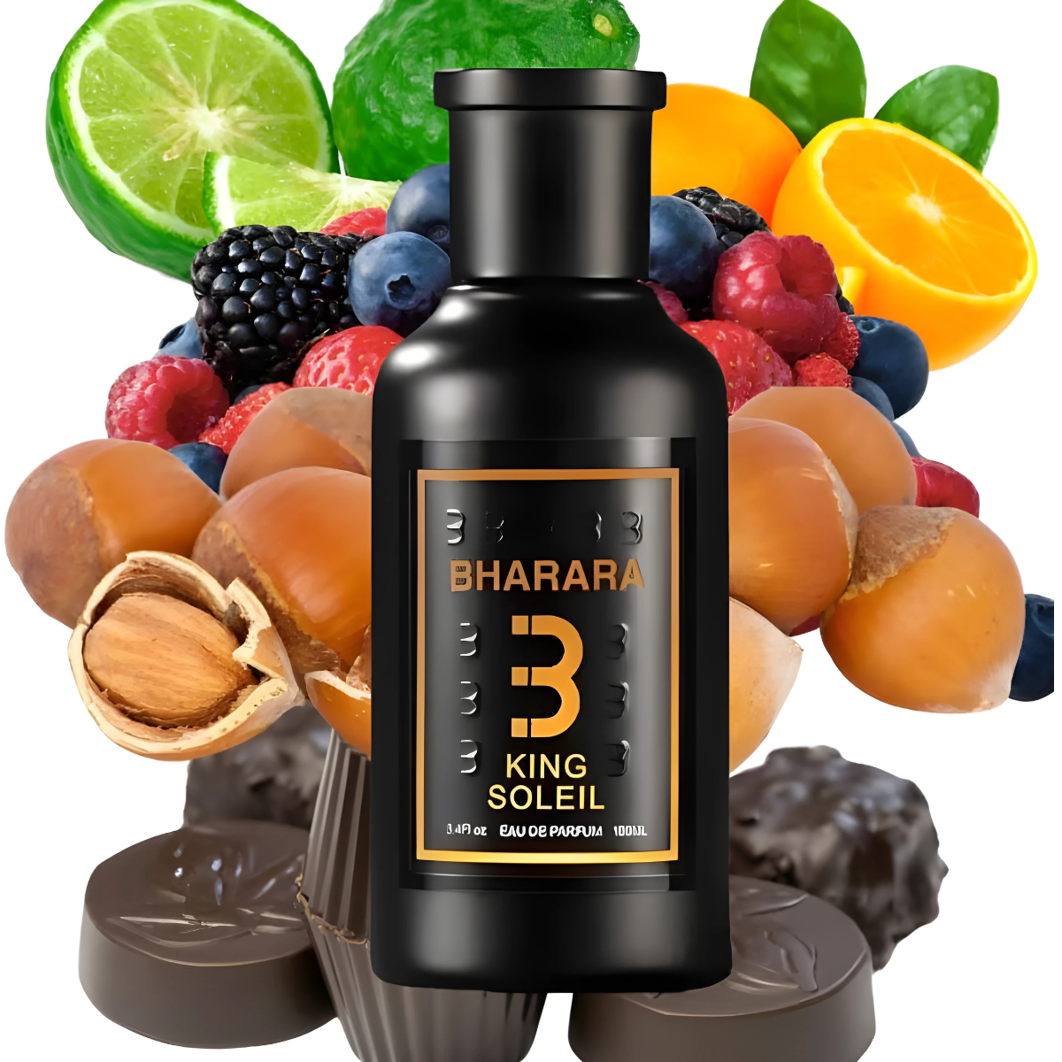 Bharara King Soleil: El perfume unisex que irradia lujo y frescura.