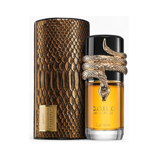 Musamam Lattafa: Perfume Árabe Unisex | Madera, Cuero y Lujo