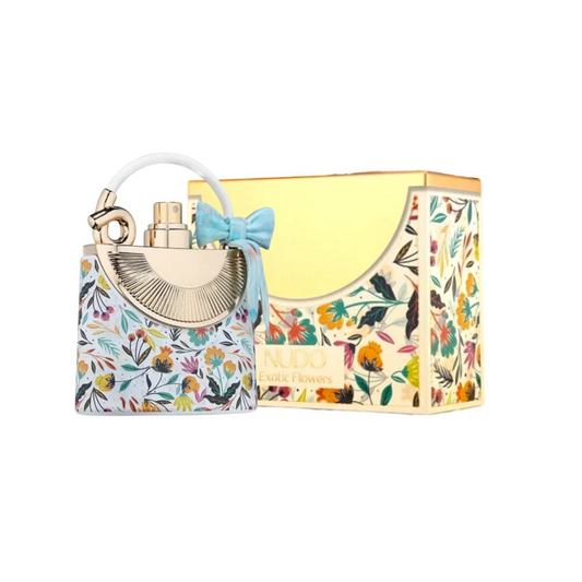 Nudo Exotic Flowers EDP: Tabaco, Coñac, Vainilla y Frutas Rojas. Aroma Especiado y Floral Exótico.