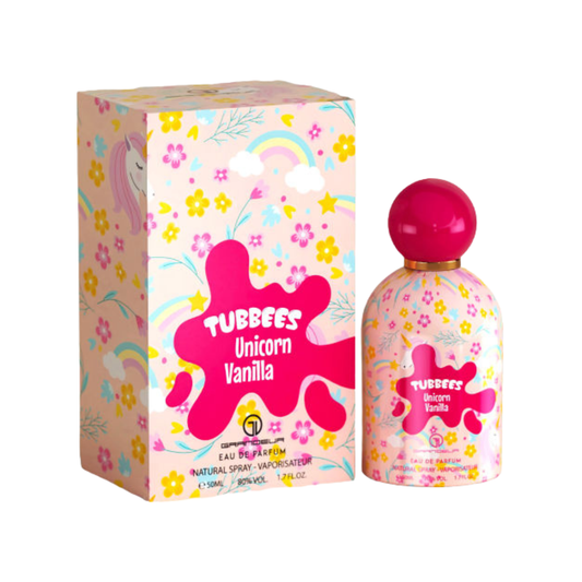 Unicorn Vanilla Tubbees: EDP Unisex de Vainilla, Acai y Algodón de Azúcar