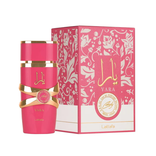 Yara Candy Lattafa: Perfume Gourmand de Fresa, Caramelo y Vainilla