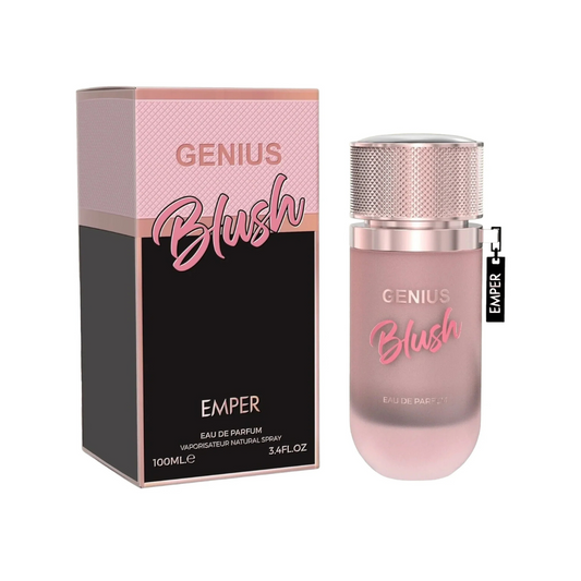 Genius Blush Emper EDP | Bergamota, Peonía y Vainilla | Fragancia Femenina Floral Gourmand