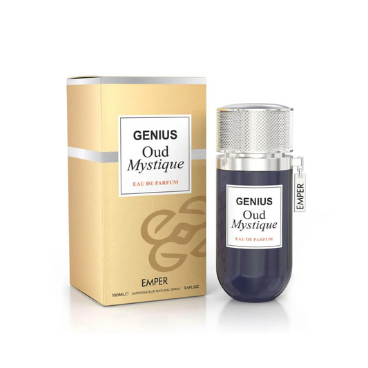 Genius Oud Mystique Emper | Oud Exótico, Maracuyá y Cuero | EDP Unisex Oriental