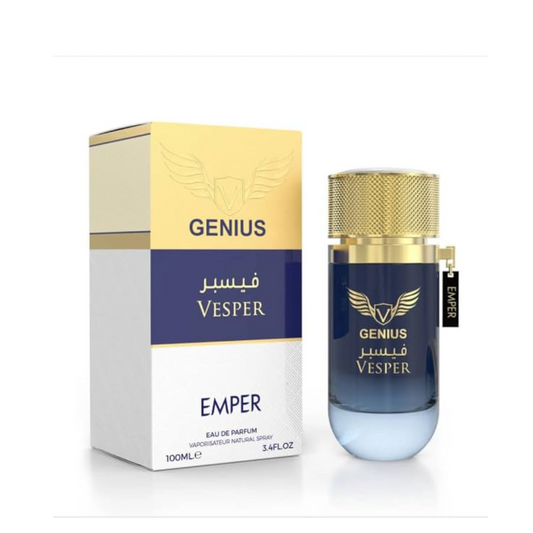 Genius Vesper Emper | Frescura Marina, Pomelo y Maderas | EDP para Hombre